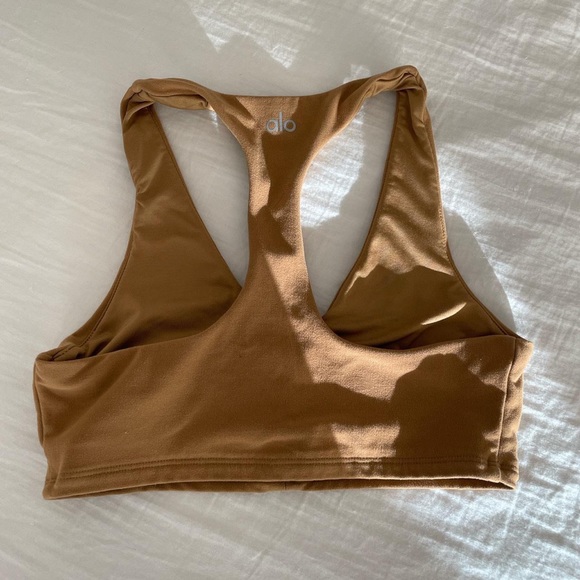 Alo Yoga XS Alosoft Base Bra - Caramel - Picture 2 of 4